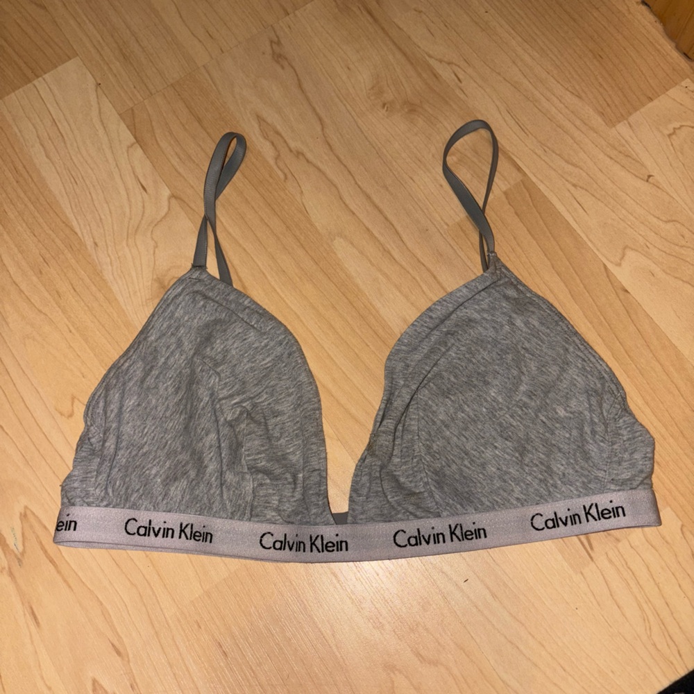 Calvin Klein Heather Gray Bralette